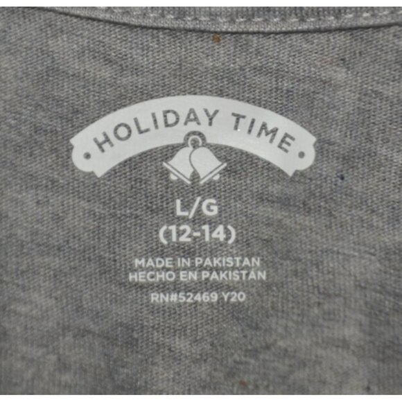 Great Christmas Theme Lot of Holiday Time Ladies Tees T-Shirts Size L 12-14 - Picture 9 of 12